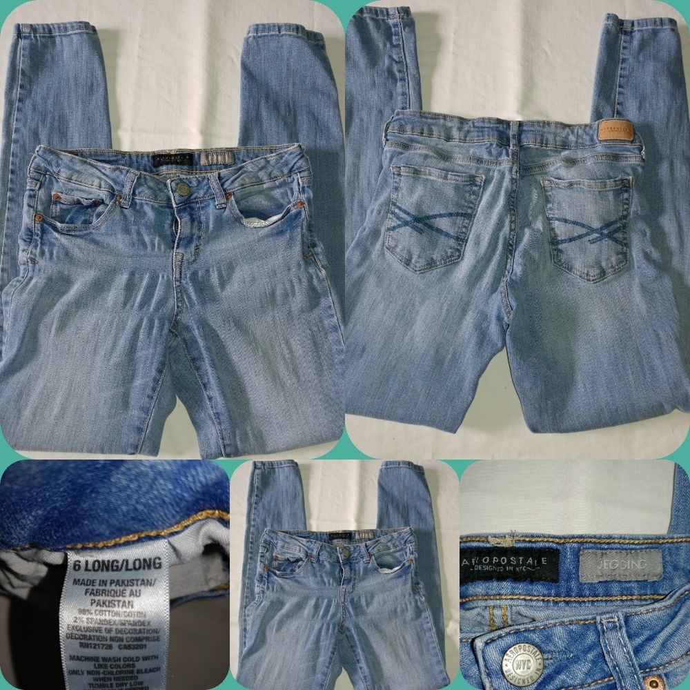 AEROPOSTALE JEGGINGS SIZE 6 LONG